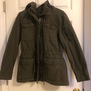 Army green levi strauss coat